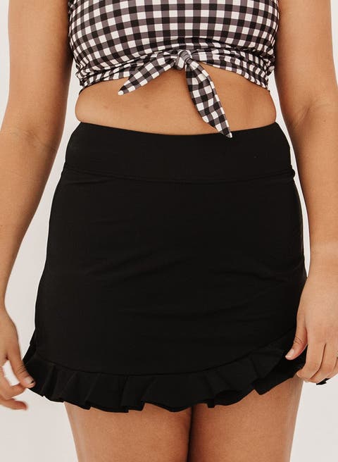 Ultra High-Waist Skirt w/ Bottoms