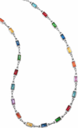 Nialaya Rectangle Tennis Necklace