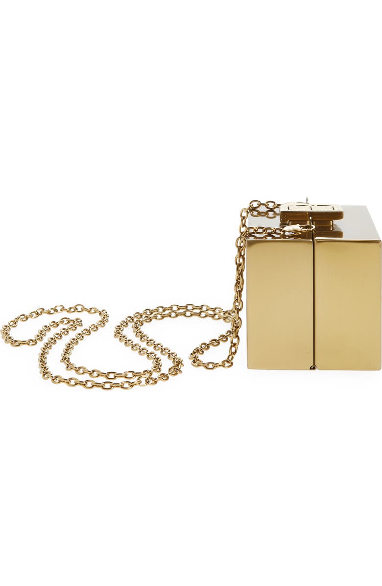 Brandon Blackwood Mini Metal Minaudière, Alternate, color,