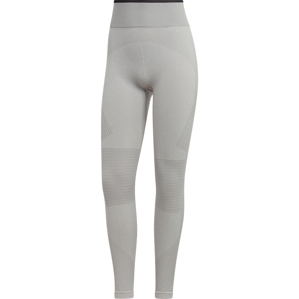 Adidas By Stella Mccartney Truestrength High-rise Leggings In Gray