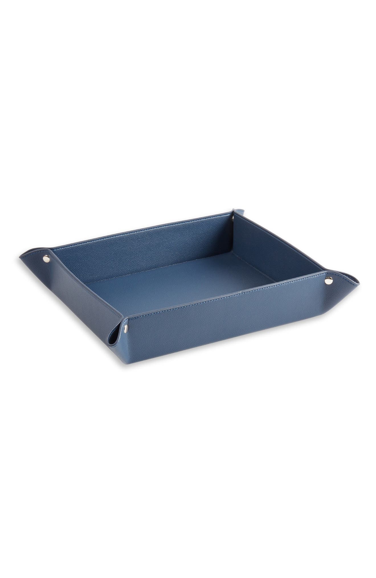 Bey-Berk Leather Coffee Table Catchall