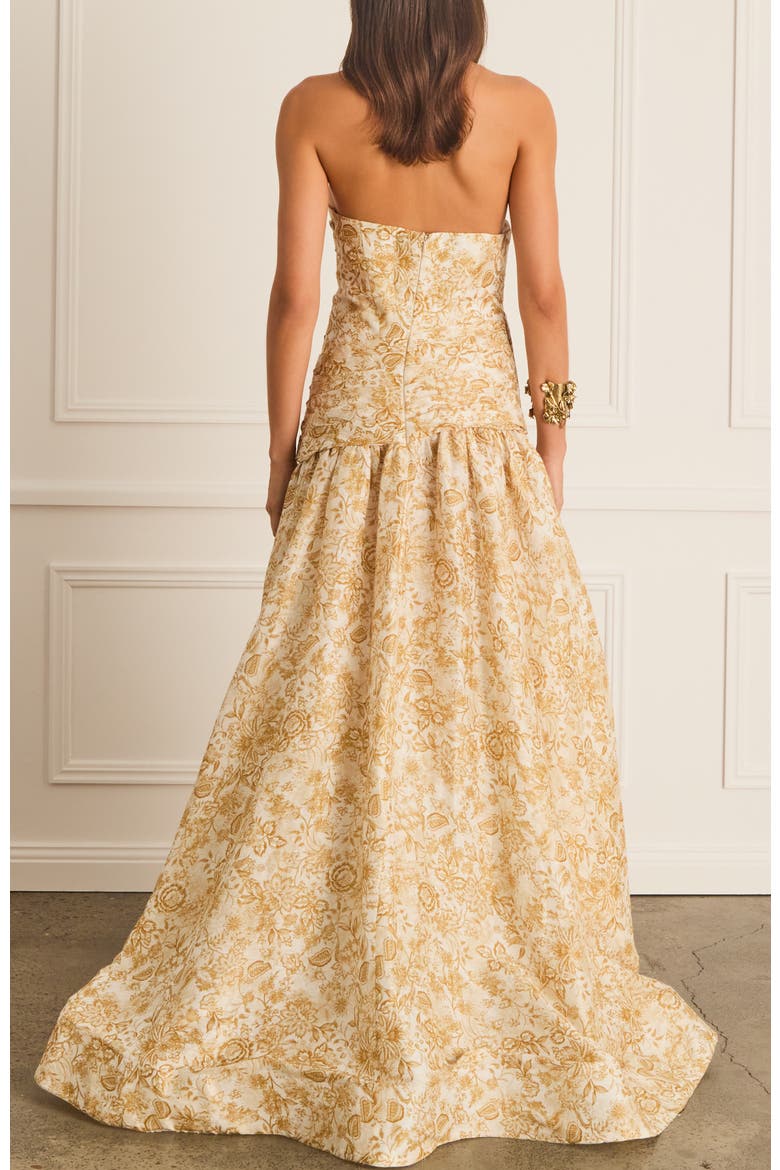 Luminary Victoria Dress, Alternate, color, Gold