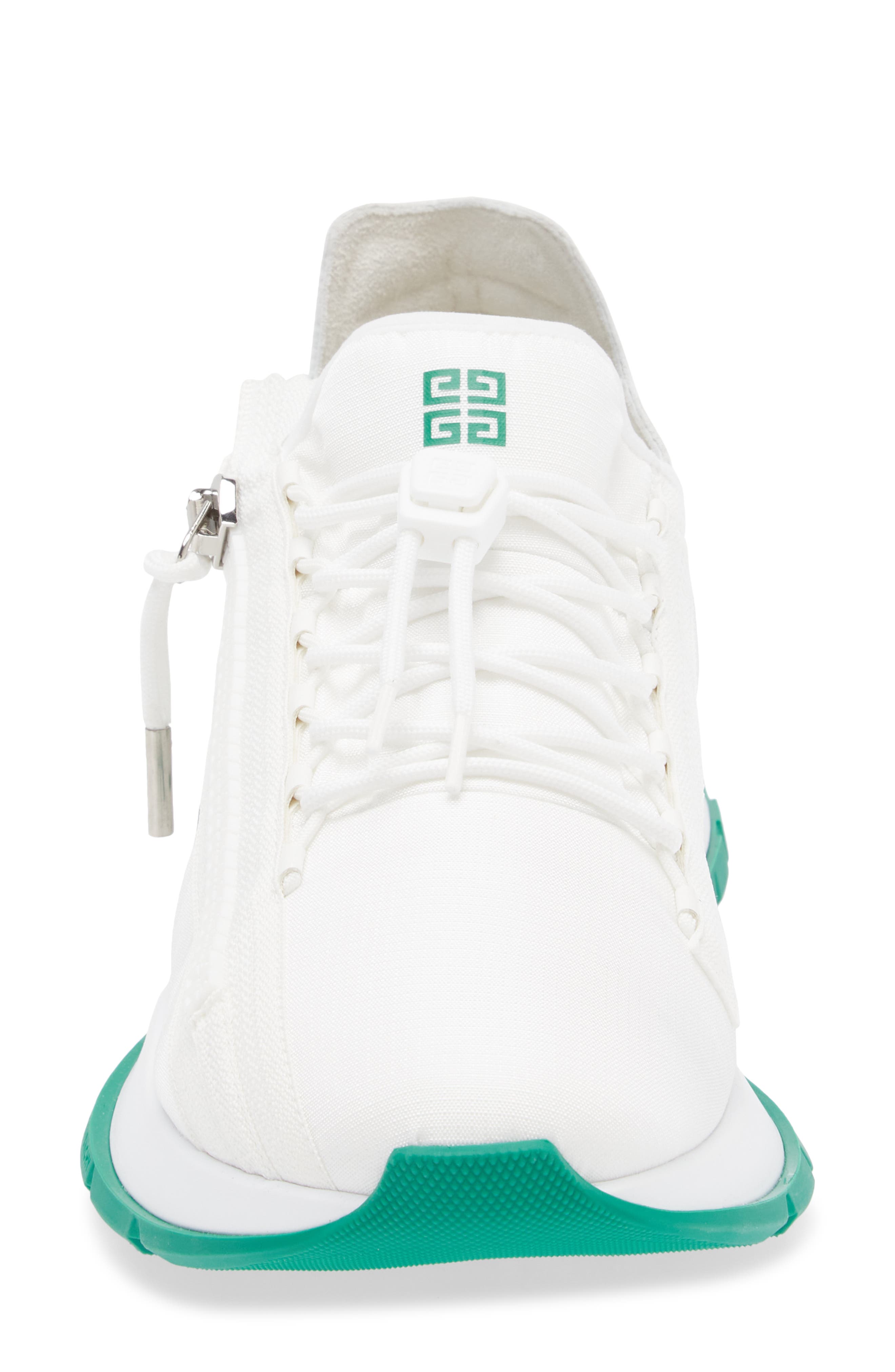 Givenchy Spectre Zip Sneaker, Alternate, color, White/ Green