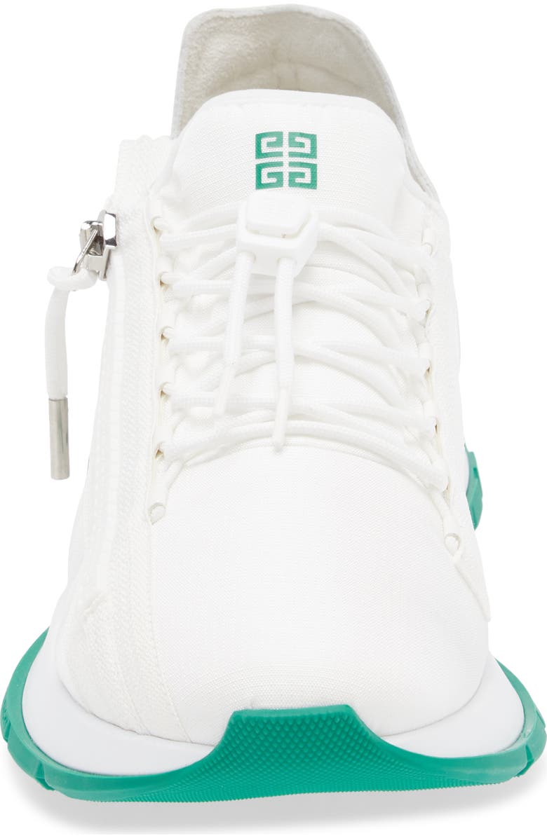 Givenchy Spectre Zip Sneaker, Alternate, color, White/ Green