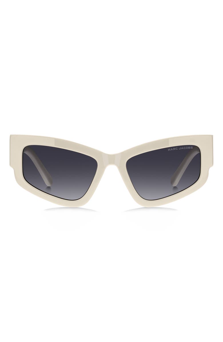 Marc Jacobs 55mm Gradient Cat Eye Sunglasses, Main, color, Beige Black/ Dark Grey Sf