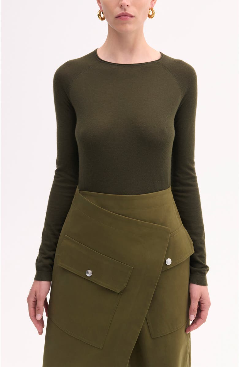 CO Raglan Sweater in Fine Cashmere, Main, color, 