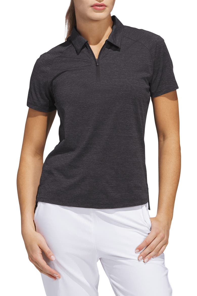 Ultimate365  Twistknit Polo Shirt, Main, color, BLACK/GREF