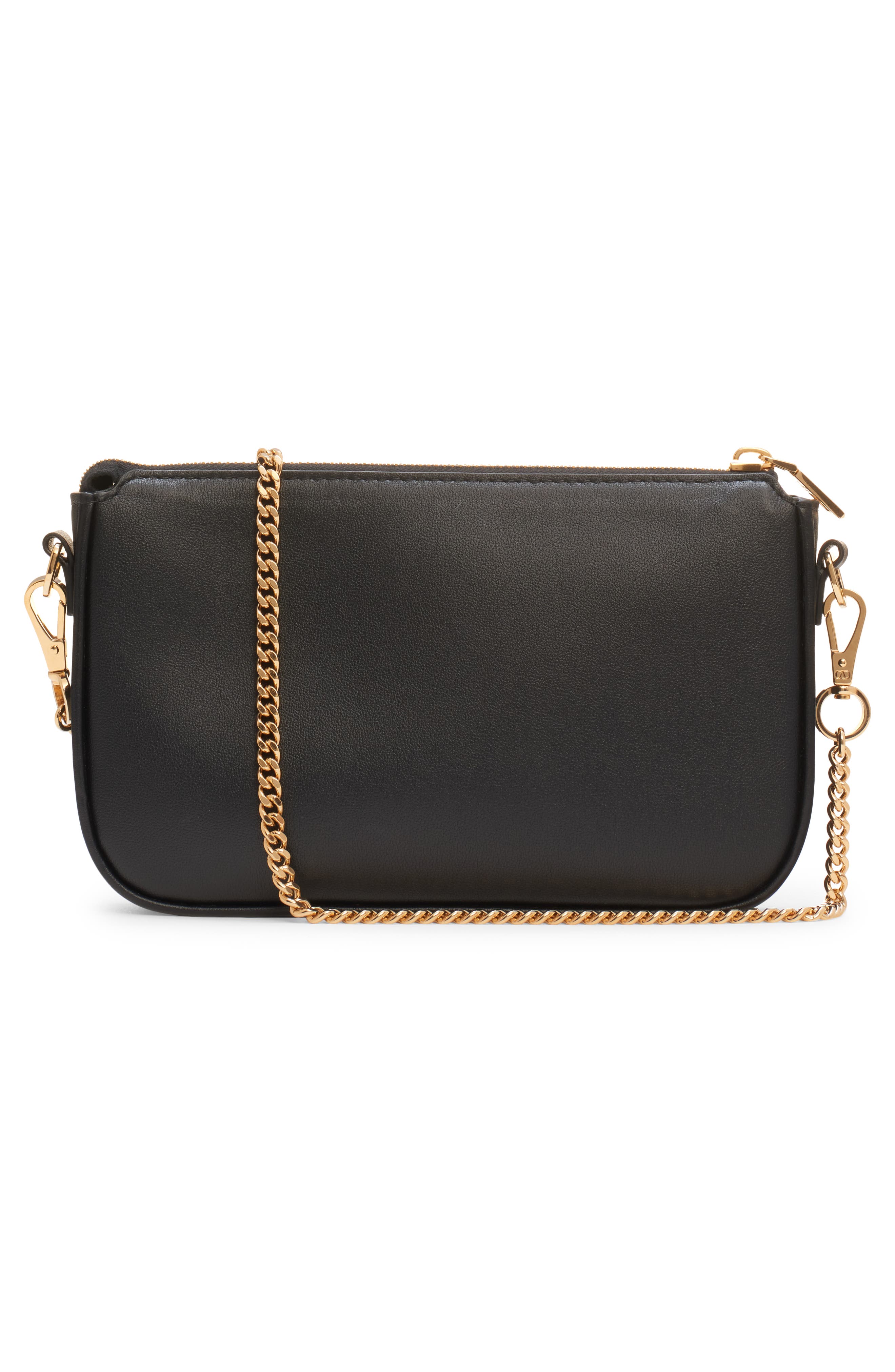 Valentino Garavani Mini VLOGO Leather Shoulder Bag, Alternate, color, 