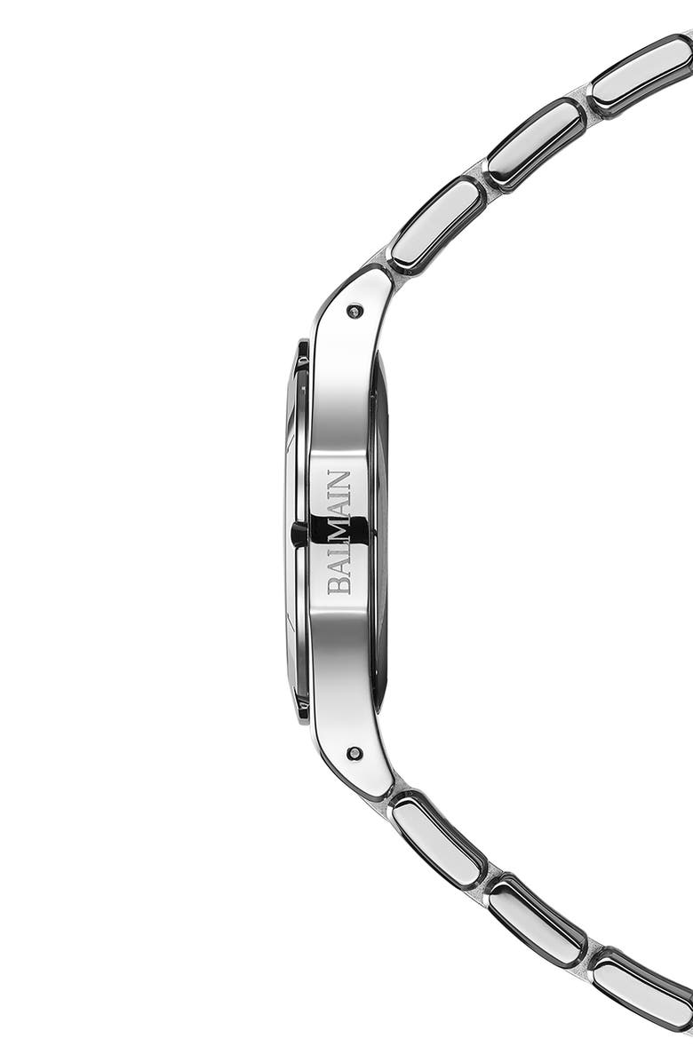 BALMAIN WATCHES Be Balmain Diamond Moon Phase Bracelet Watch, 33mm, Alternate, color, Stainless Steel