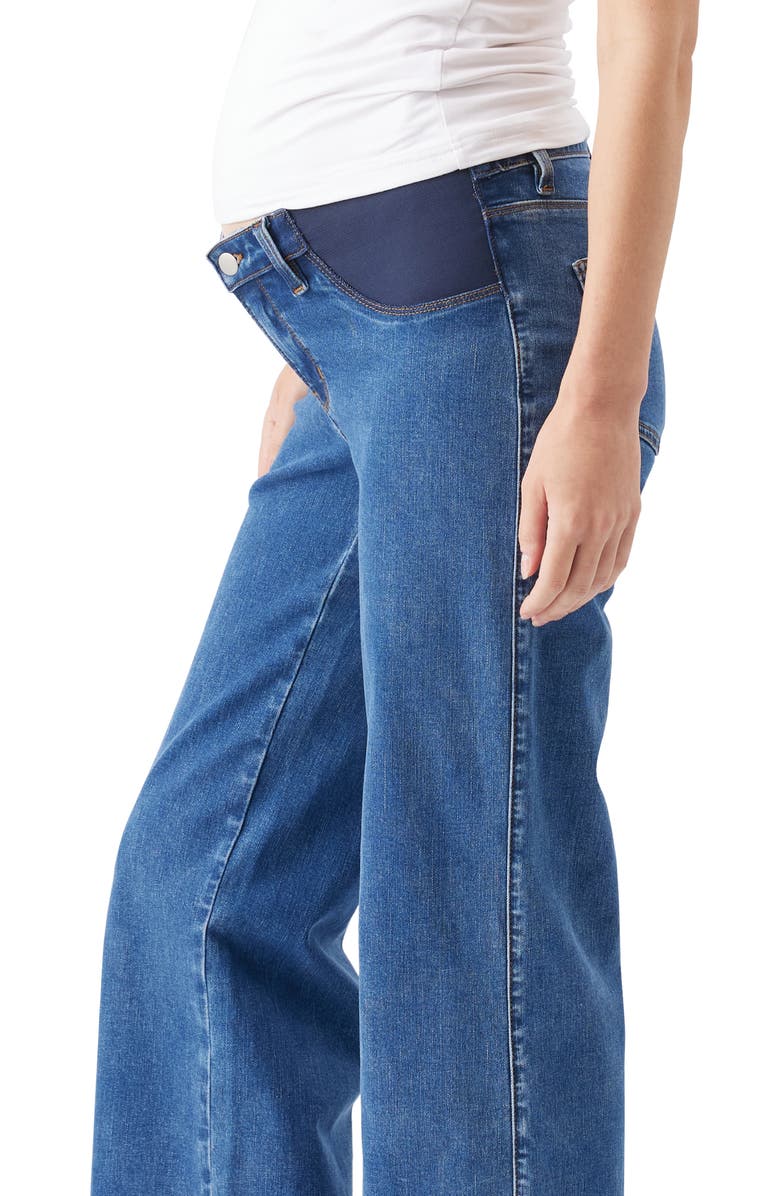 Ripe Maternity Kyle Wide Leg Jean, Alternate, color, True Blue