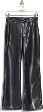 7 For All Mankind Faux Leather Flare Leg Pants