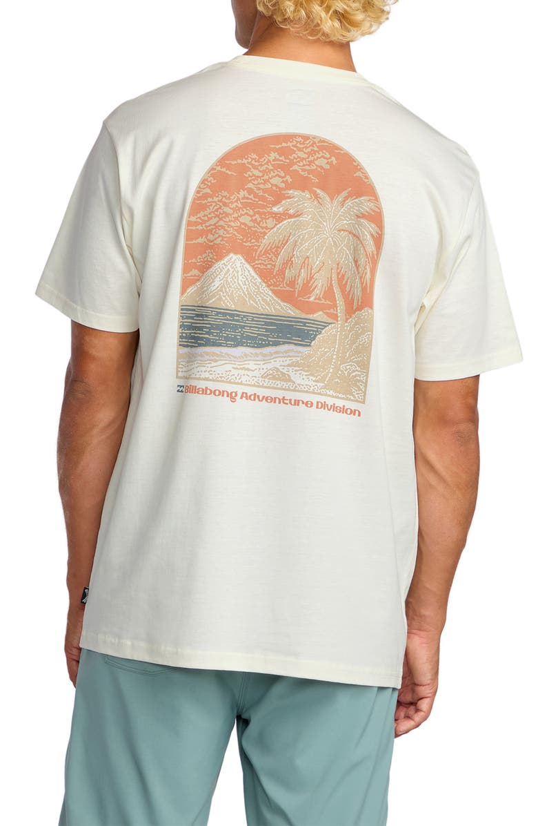 Billabong Coastal Range Adventure Division Cotton Graphic T-Shirt, Alternate, color, Off White