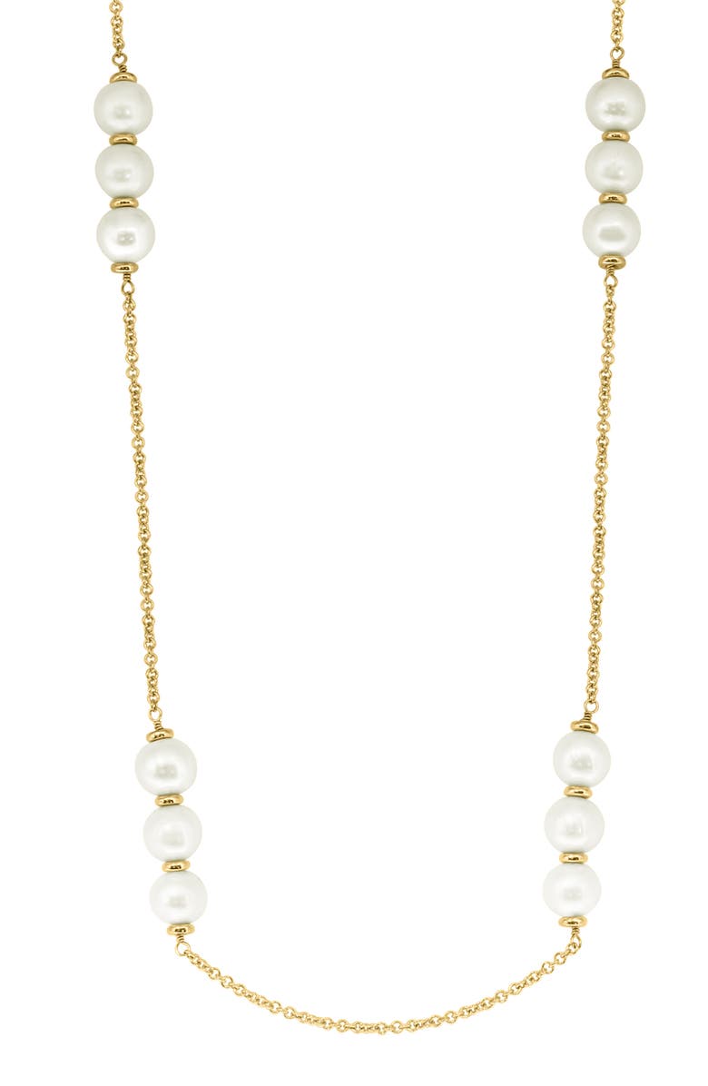 EFFY Freshwater Pearl Station Necklace, Main, color,