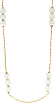 EFFY Freshwater Pearl Station Necklace
