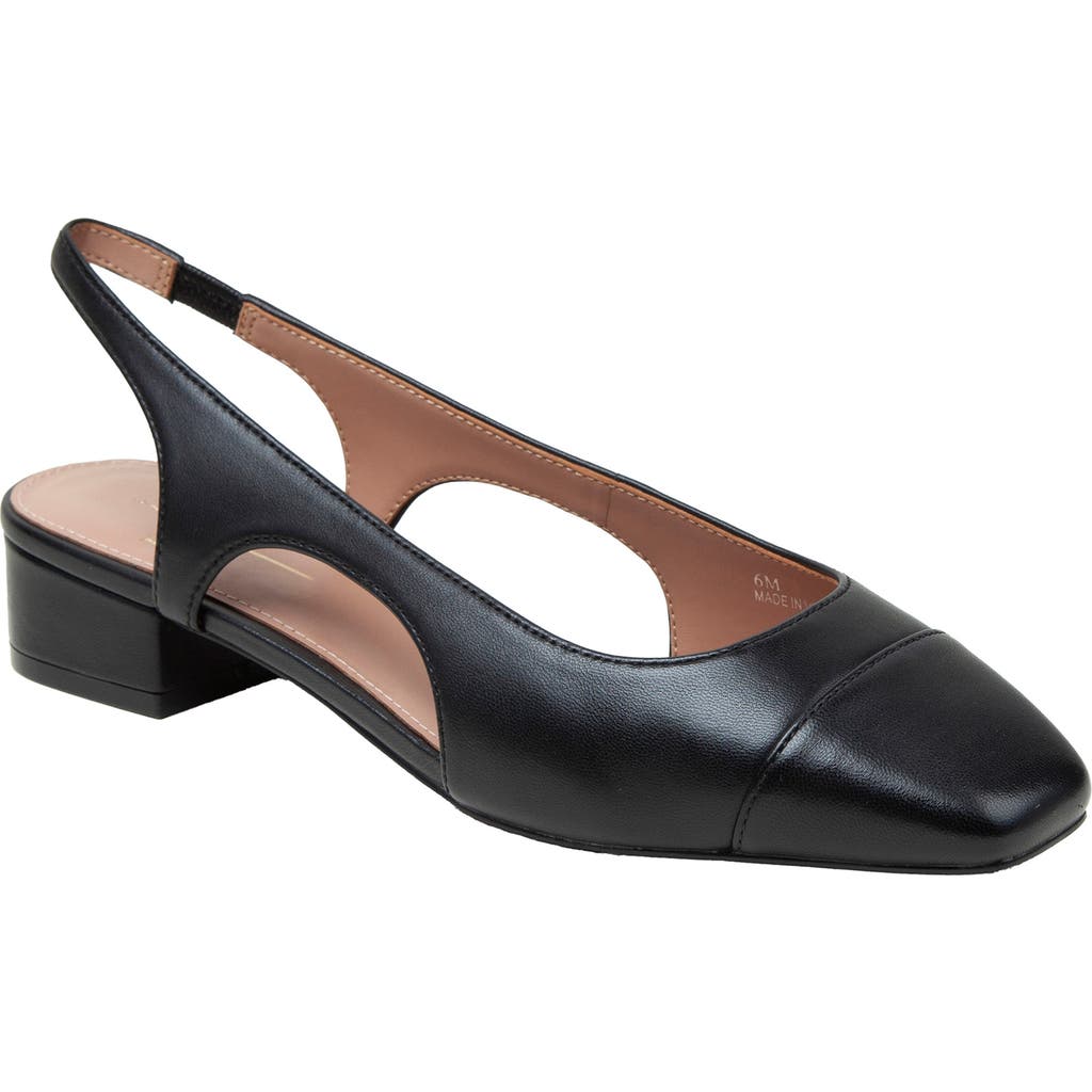 Linea Paolo Charley Slingback Pump in Black