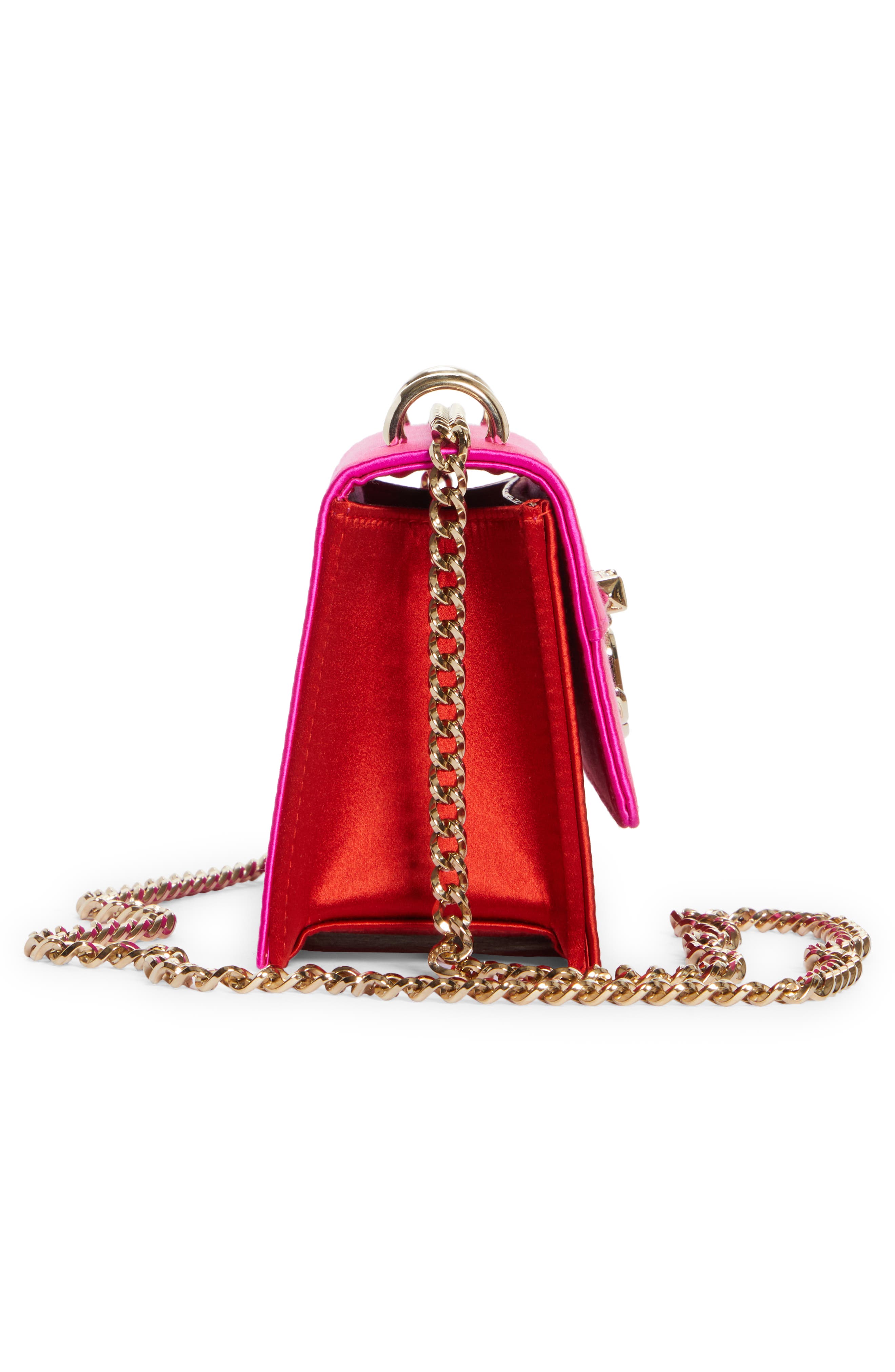 Jimmy Choo Avenue Bohemia Satin Shoulder Bag, Alternate, color, 