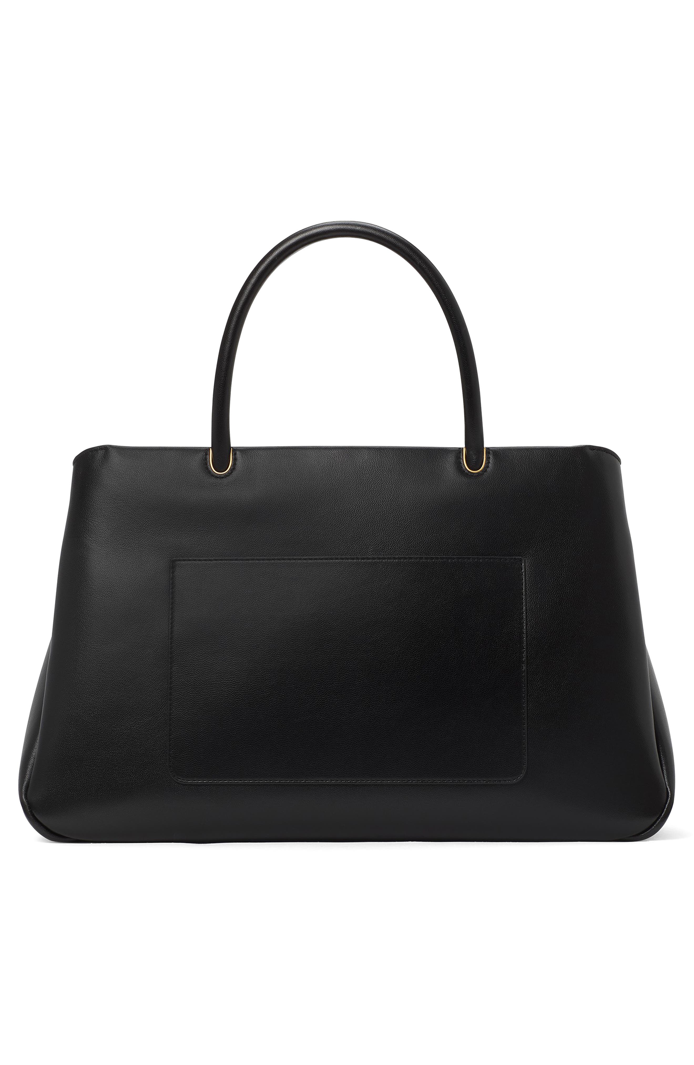 Kate Spade New York large grace fine grain leather satchel, Alternate, color, 