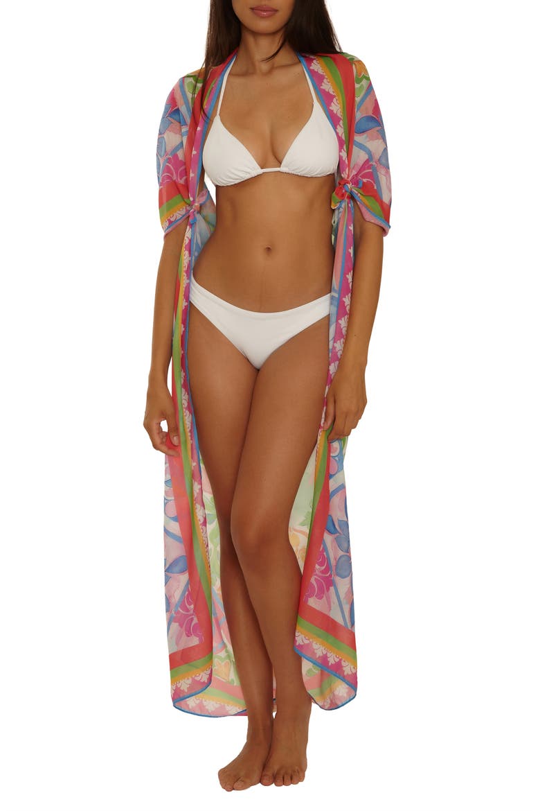 Mijas Cover-Up Sarong, Alternate, color, BLUE MULTI