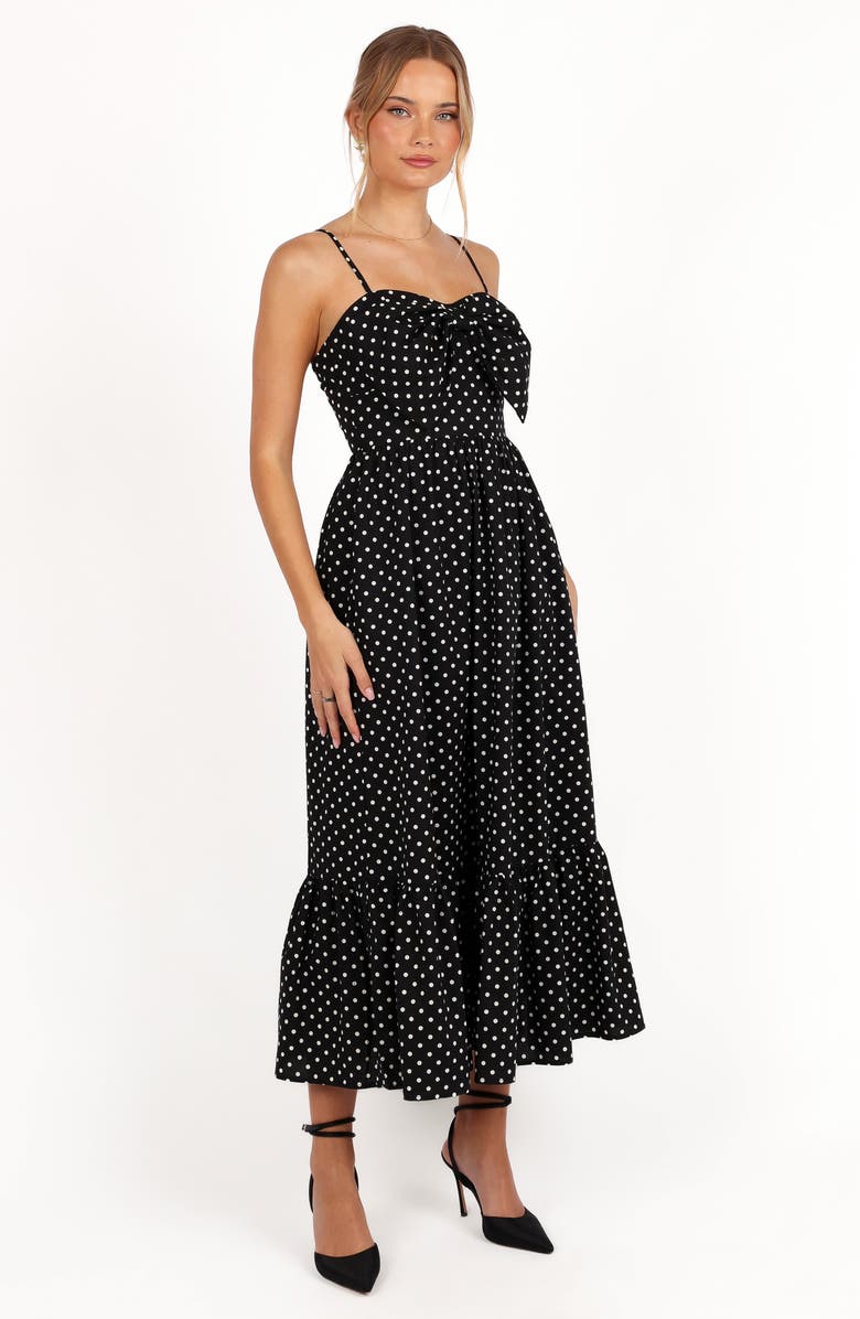 Petal & Pup Hailee Polka Dot Maxi Dress, Alternate, color, Black Polka Dot