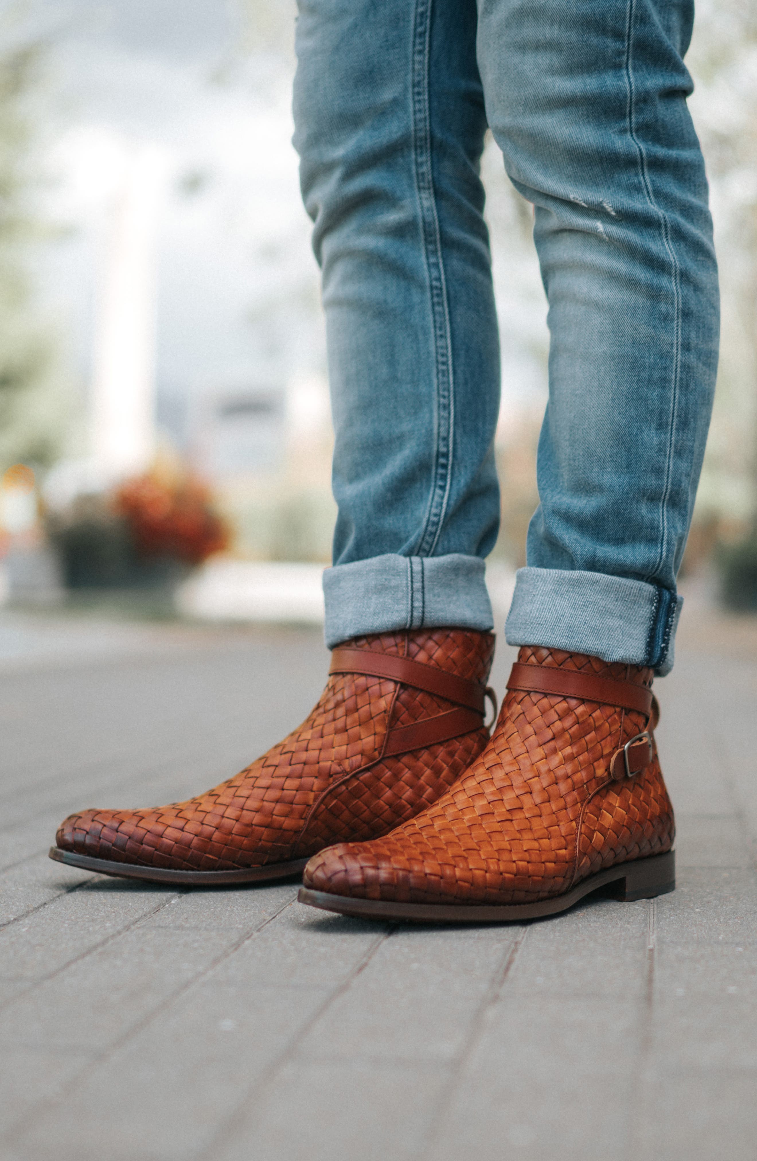 The Dylan Boot, Alternate, color, BROWN WOVEN