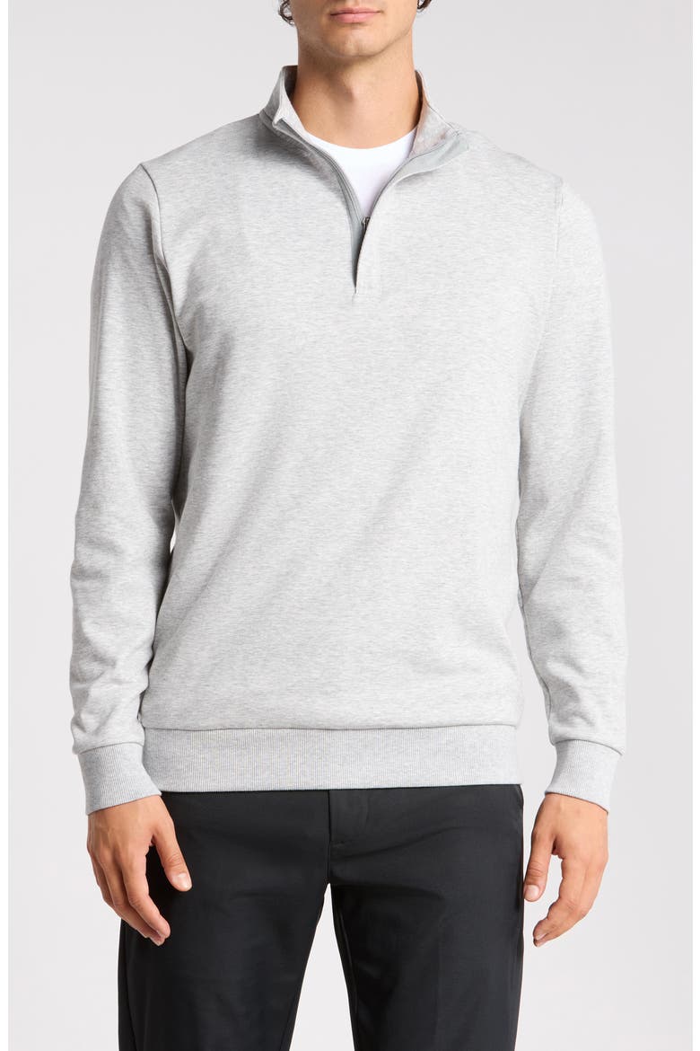 Cloud Quarter Zip 2.0 Sweatshirt, Main, color, HEATHER LIGHT GREY