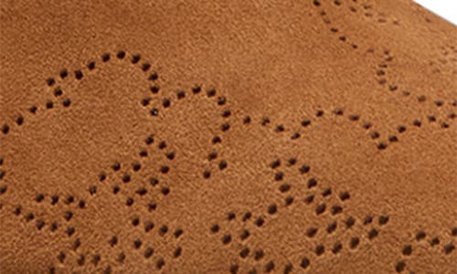 Stuart Weitzman Maven Perforated Suede Mary Jane Flats