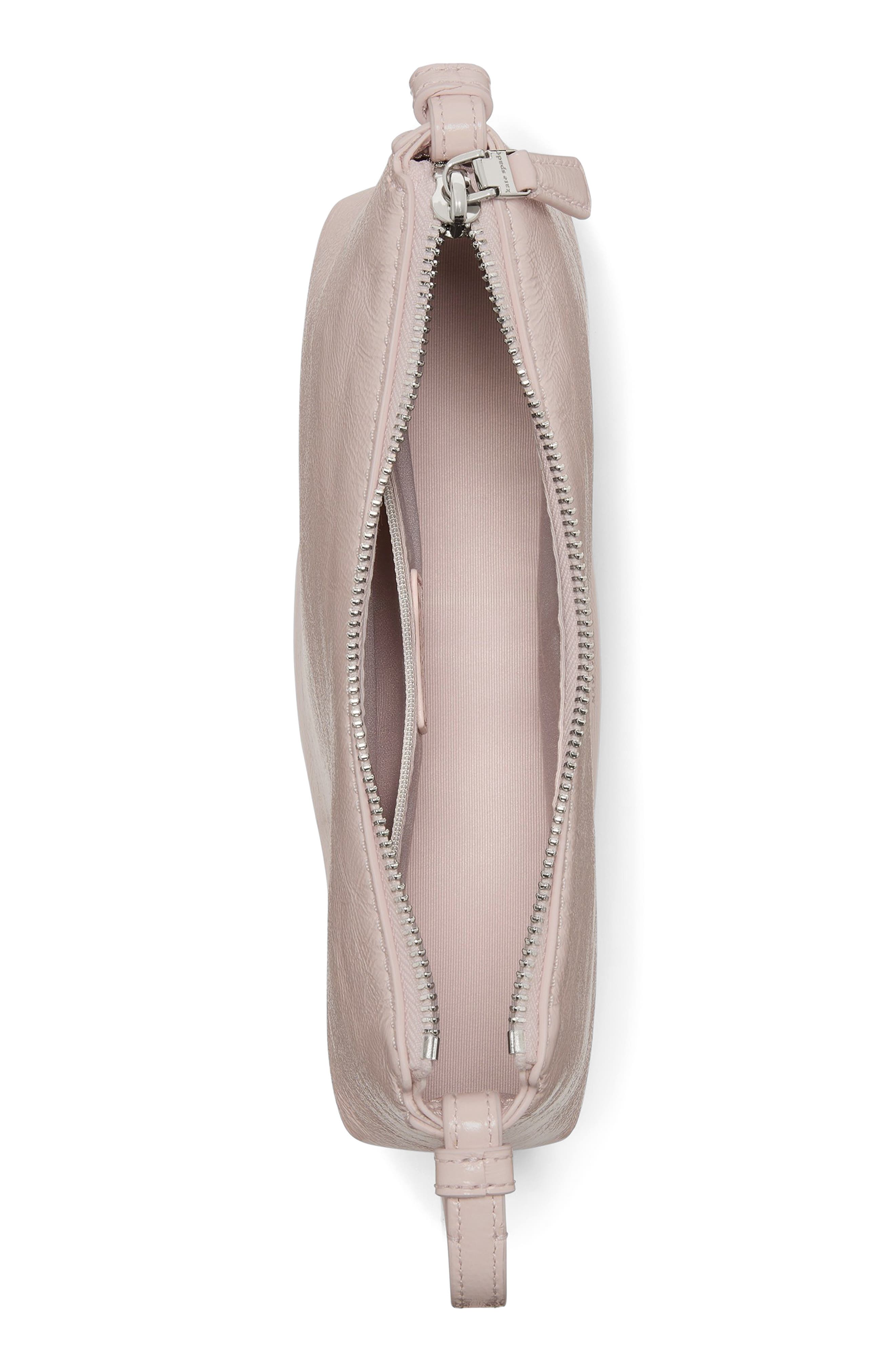 Kate Spade New York loop glazed leather crossbody bag, Alternate, color, Morning Beach