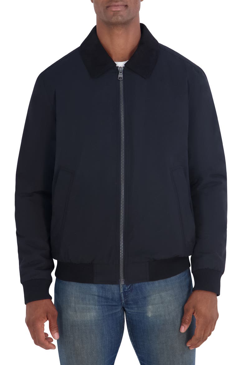 Heritage Shirt Collar Jacket, Main, color, BLACK