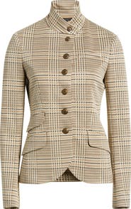 rag & bone Slade Glen Plaid Ponte Knit Blazer