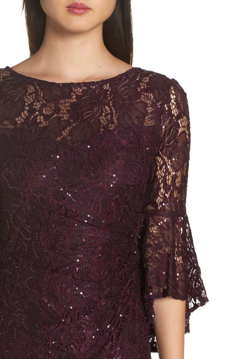 Morgan & Co. Sequin Embellished Gown, Alternate, color, 