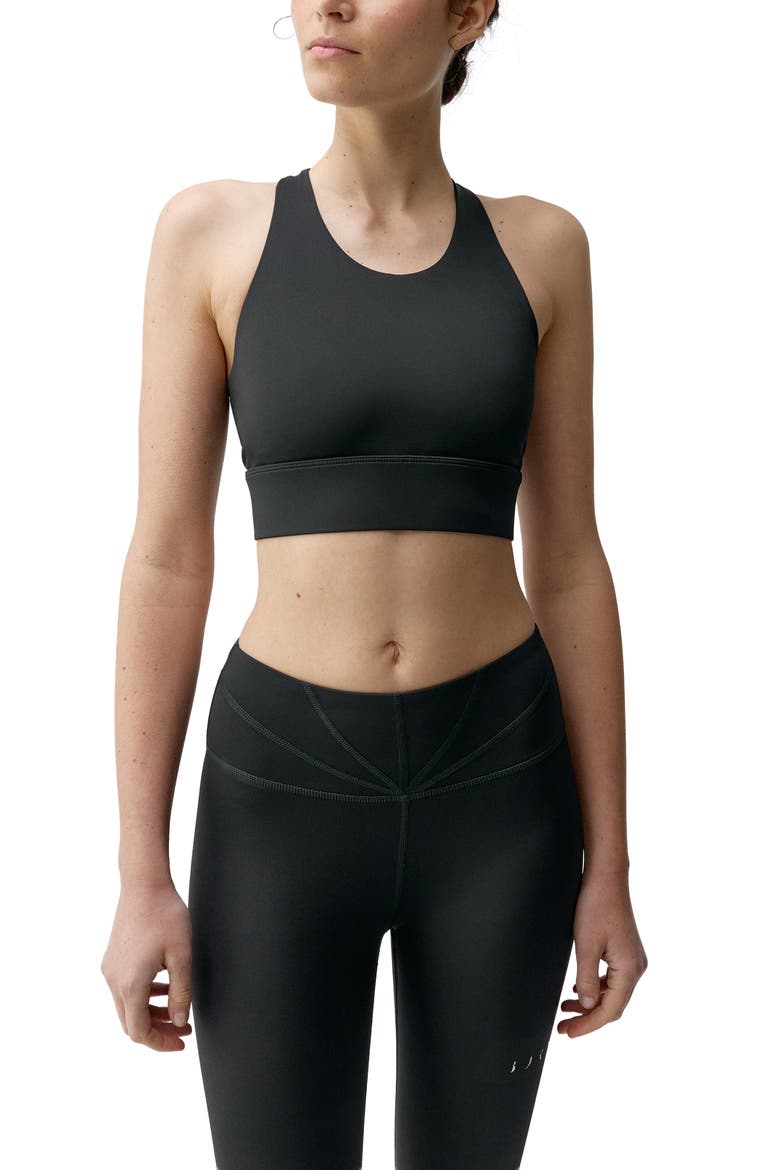 Prida High Support Performance Sport Top, Main, color, Black