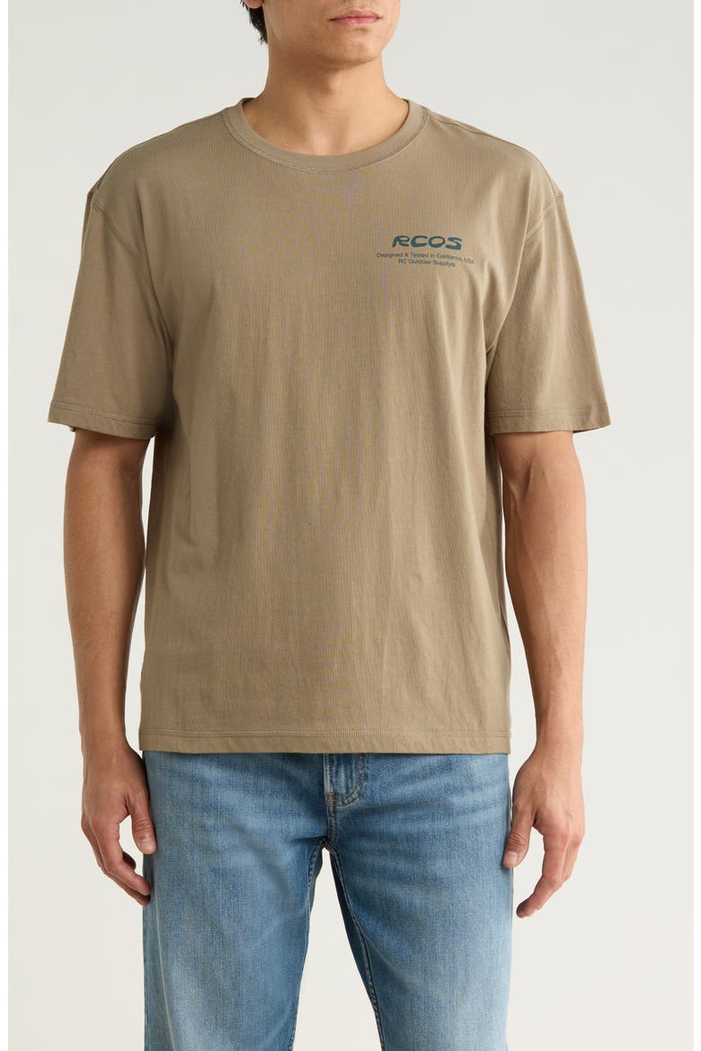 Map Graphic T-Shirt, Main, color, DRIFTWOOD