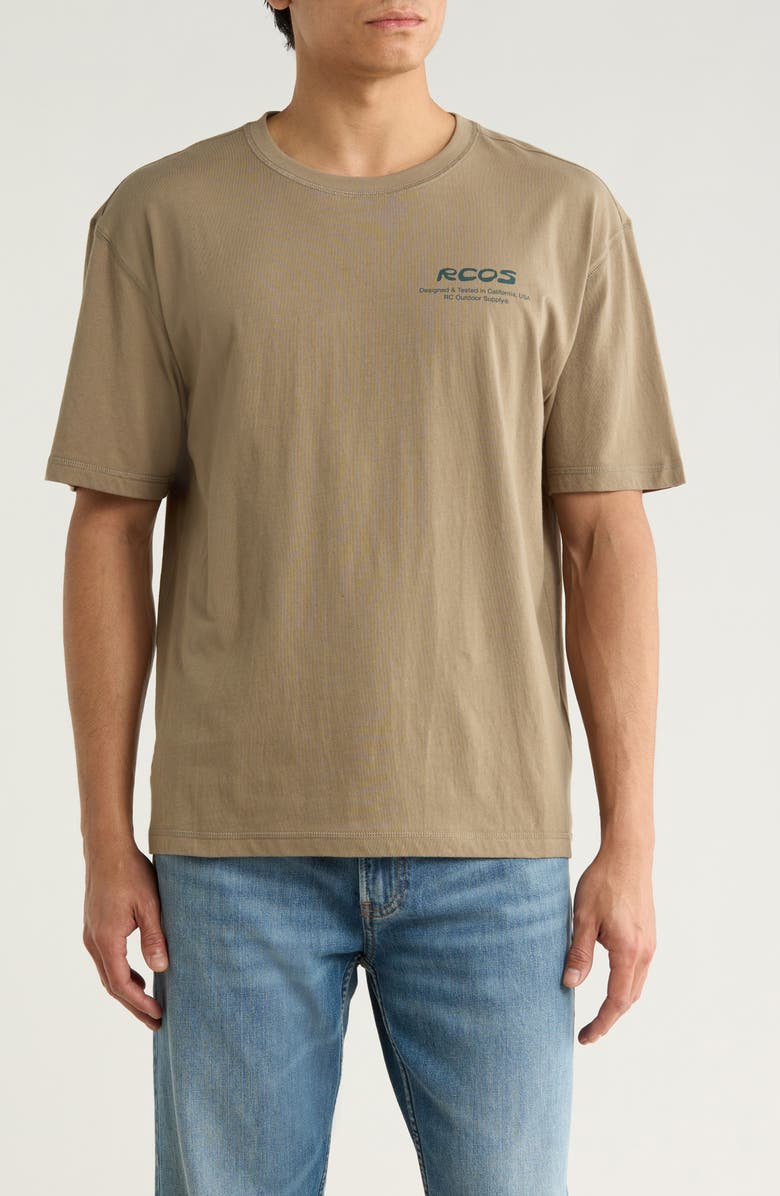 RC Outdoor Supply Map Graphic T-Shirt, Main, color, Driftwood