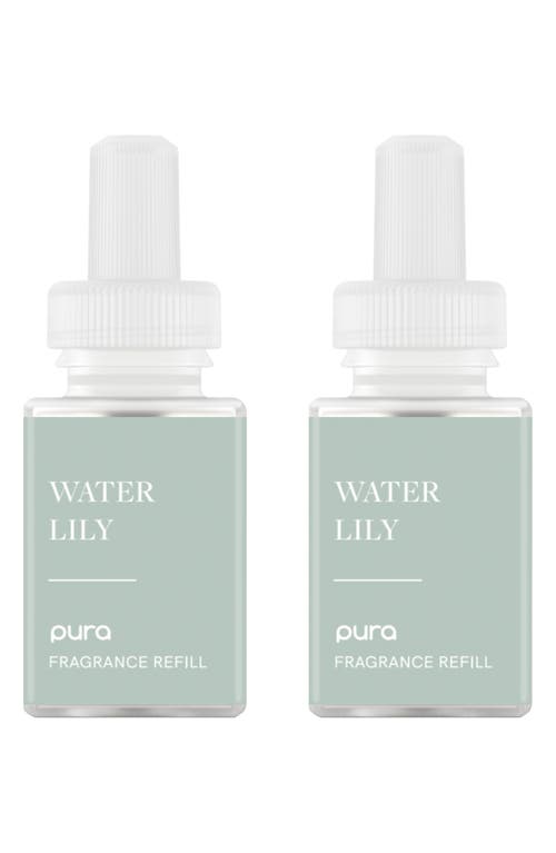 Pura 2-pack Diffuser Fragrance Refills In Water Lily