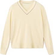 MANGO Bert Jersey V-Neck Sweater