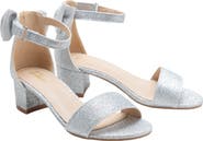 Tulleen Glitter Banded Block Heels