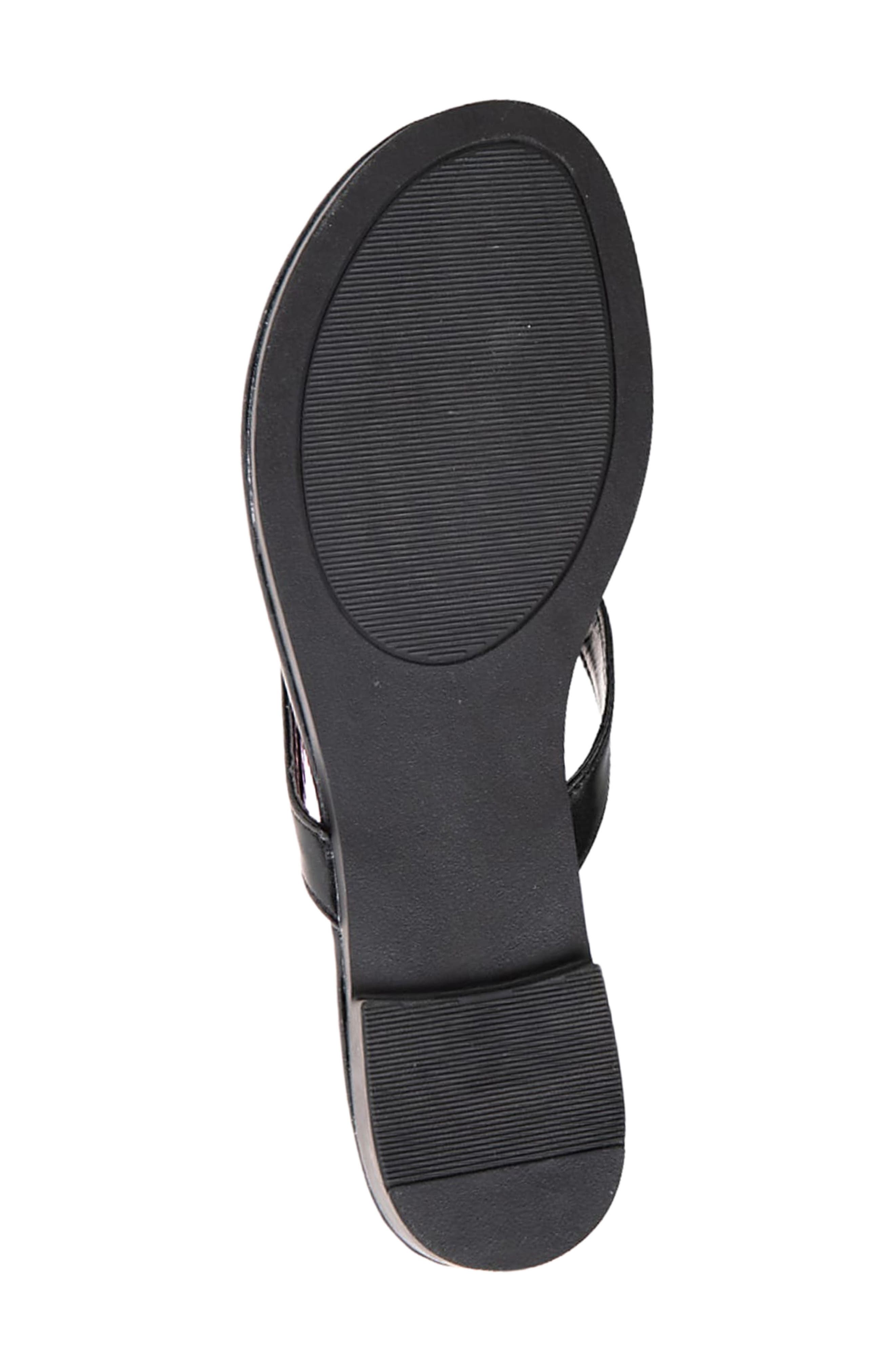 bebe Logo Charm Flip Flop, Alternate, color, 