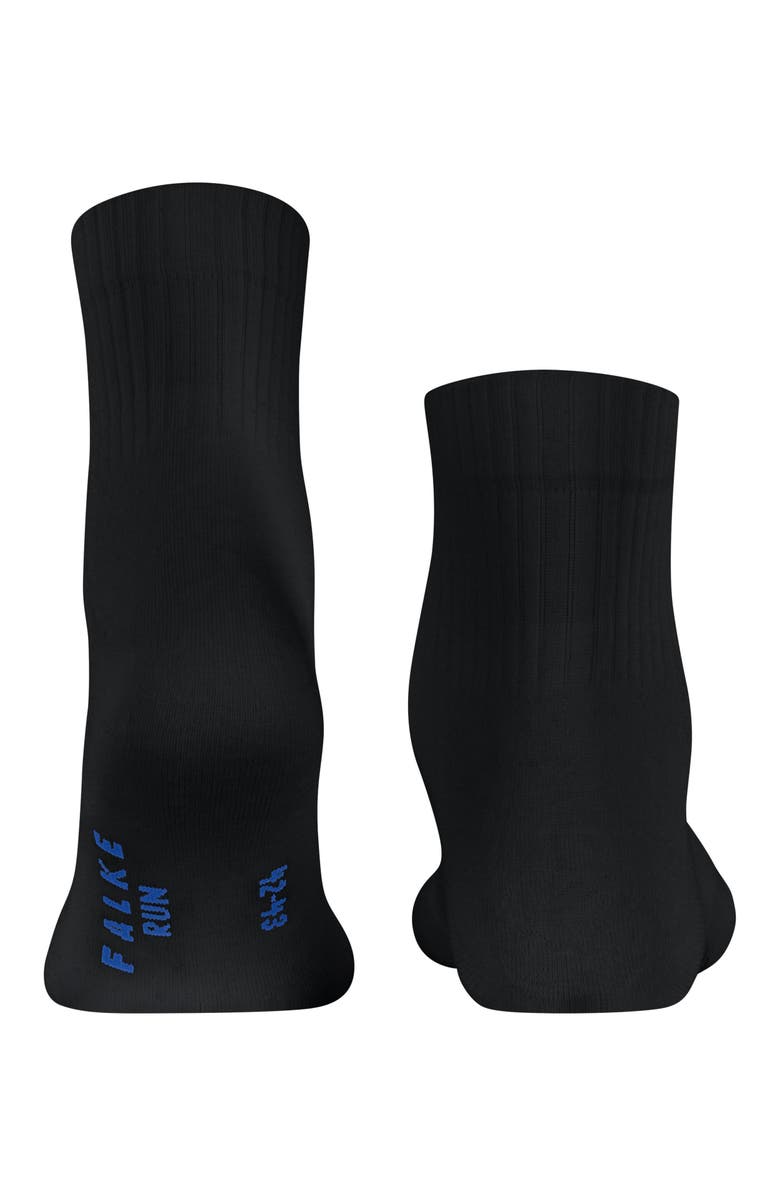 Falke Run Rib Cotton Socks, Alternate, color, Black