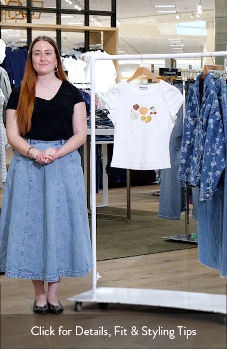 Fruit Salad Organic Cotton Garphic Baby Tee, sales video thumbnail