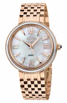 GV2 Women's Genoa Diamond Dial Bracelet Watch, 37mm