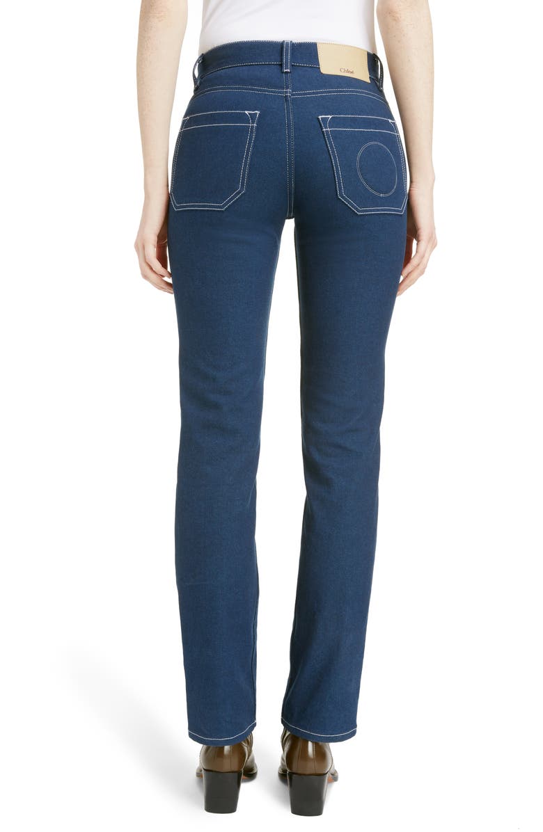 Chloé Slim Straight Leg Jeans, Alternate, color,