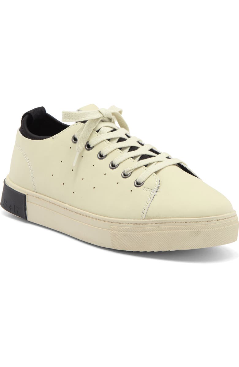 STRAUSS AND RAMM The Lace Up Sneaker, Main, color, Bone
