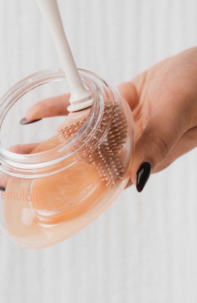 Emulait Bristled Bottle Cleaning Brush, Alternate, color, White / Pink