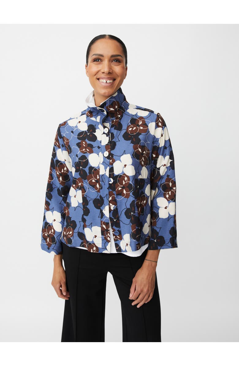 Masai Copenhagen MaJettie Floral Jacket, Main, color, Bijou Blue