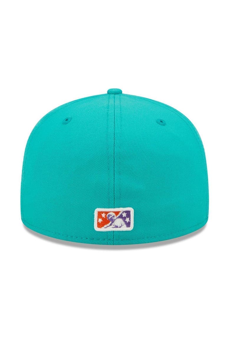 Men's New Era Turquoise Wichita Wind Surge Theme Night 59FIFTY Fitted Hat, Alternate, color, Turquoise