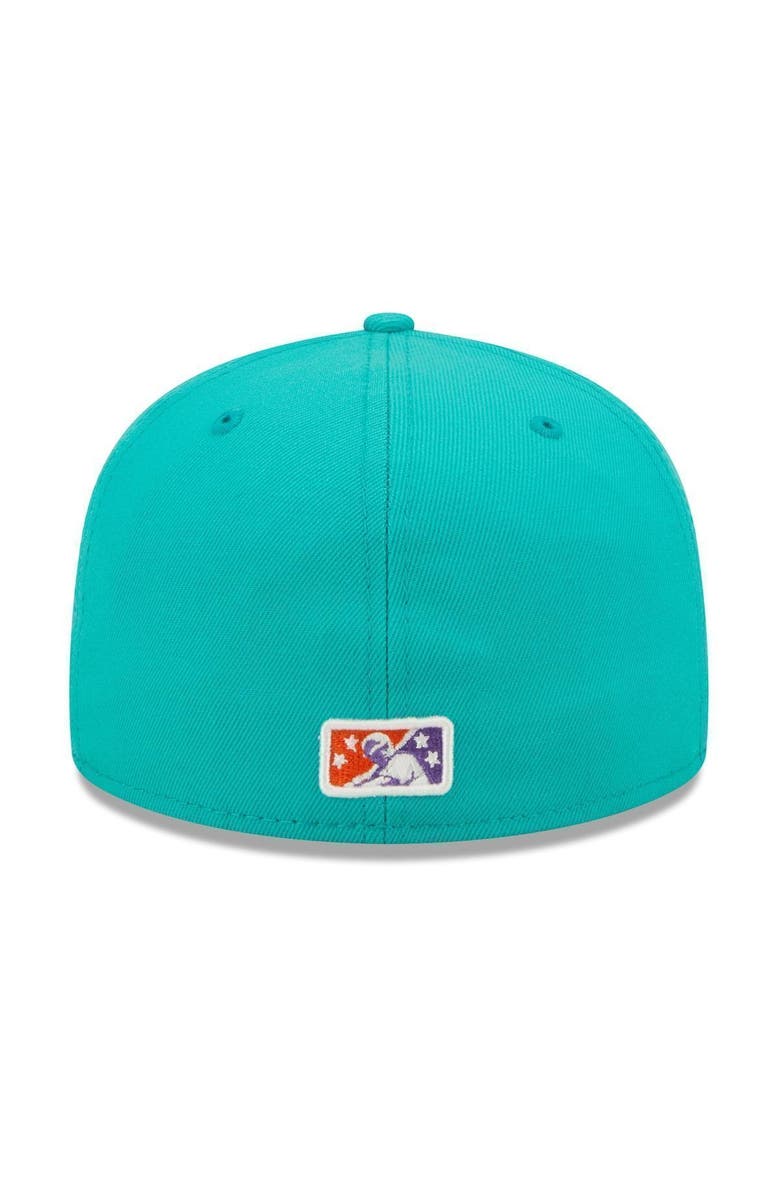 New Era Men's New Era Turquoise Wichita Wind Surge Theme Night 59FIFTY Fitted Hat, Alternate, color, Turquoise