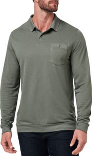 TravisMathew December First Long Sleeve Pocket Polo