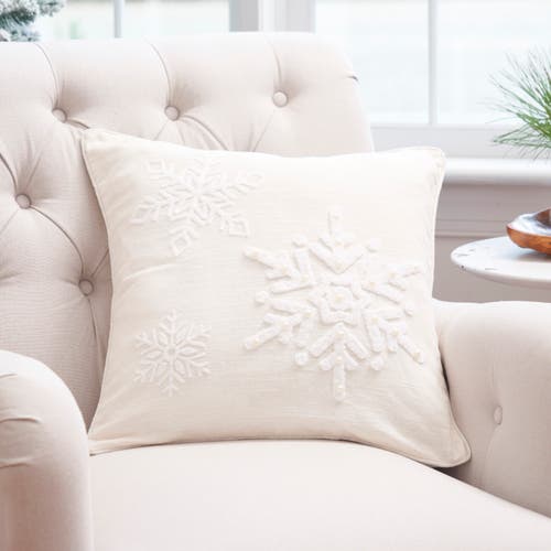 C & F Home C&f Home White Christmas Throw Pillow, 18" X 18" In Neutral