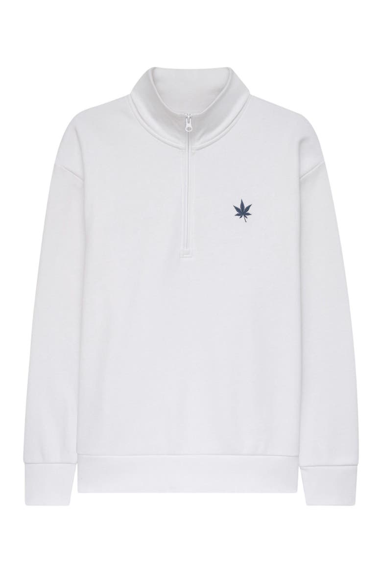 Fleece Quarter Zip, Main, color, White