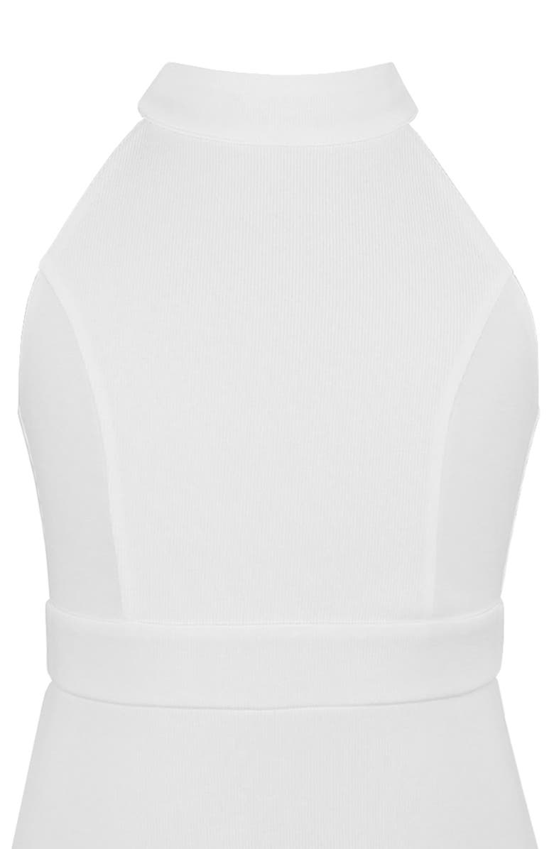 Zunie Kids' High Neck Pleated Dress, Alternate, color, Ivory